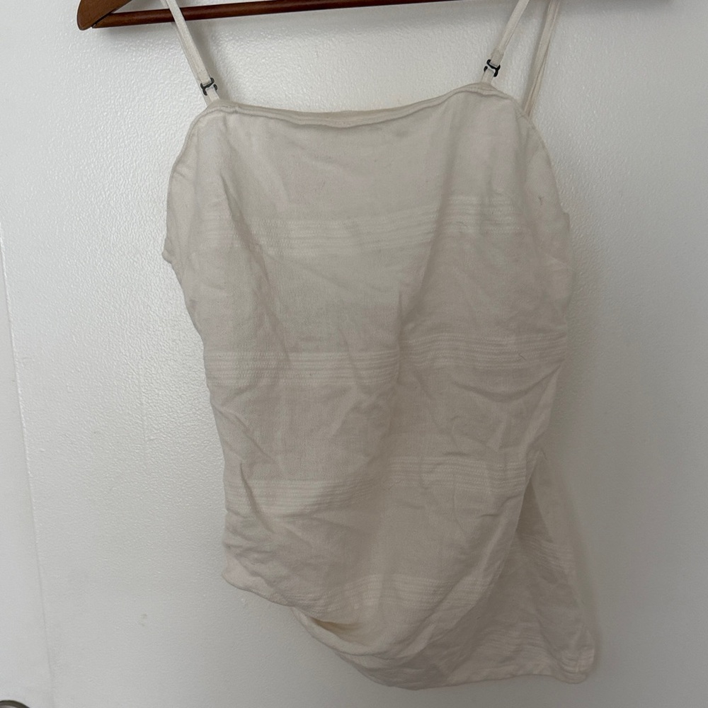 Neutral Cream Spaghetti Strap Tank Top